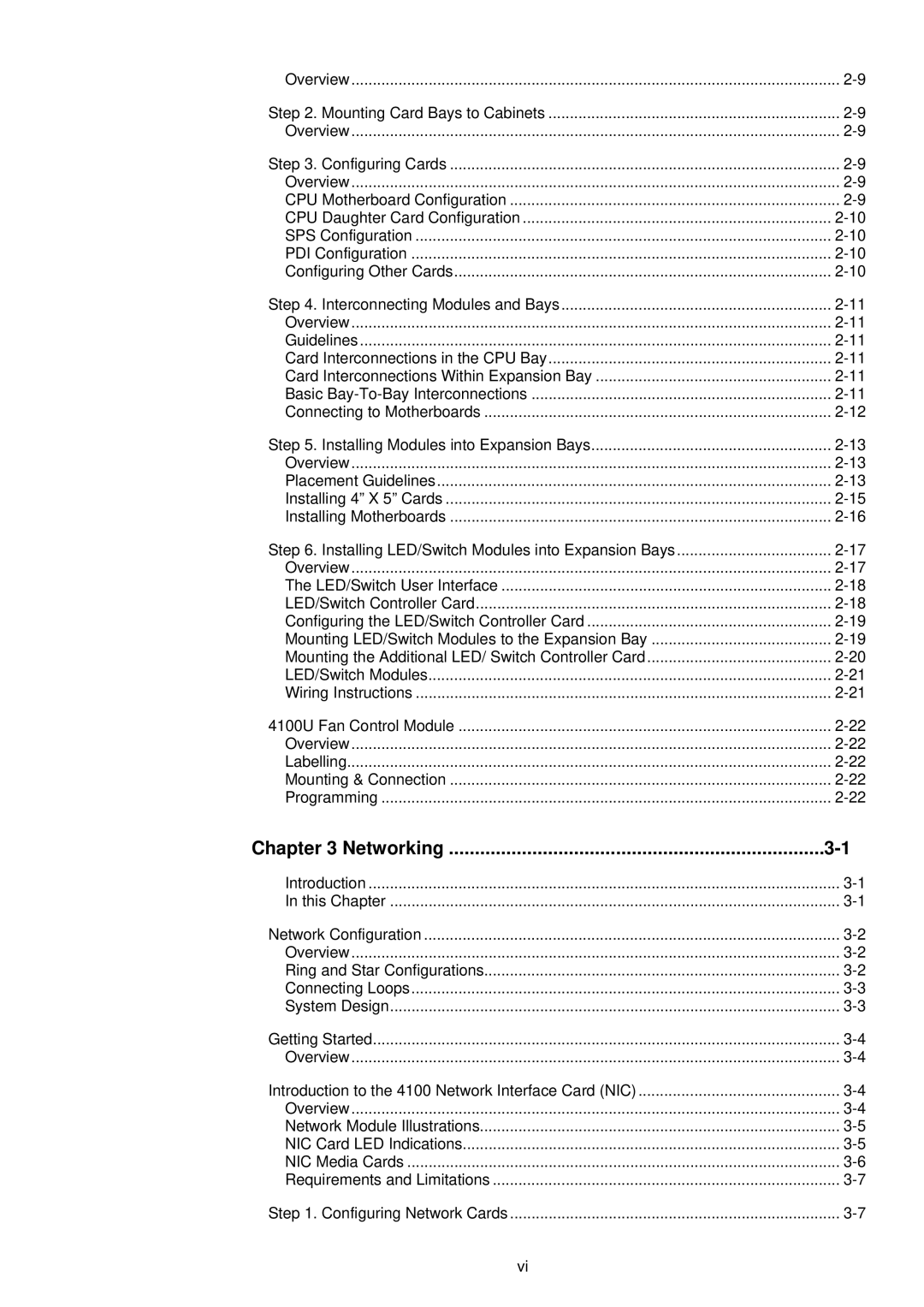 Tyco 4100U-S1 installation manual Networking 