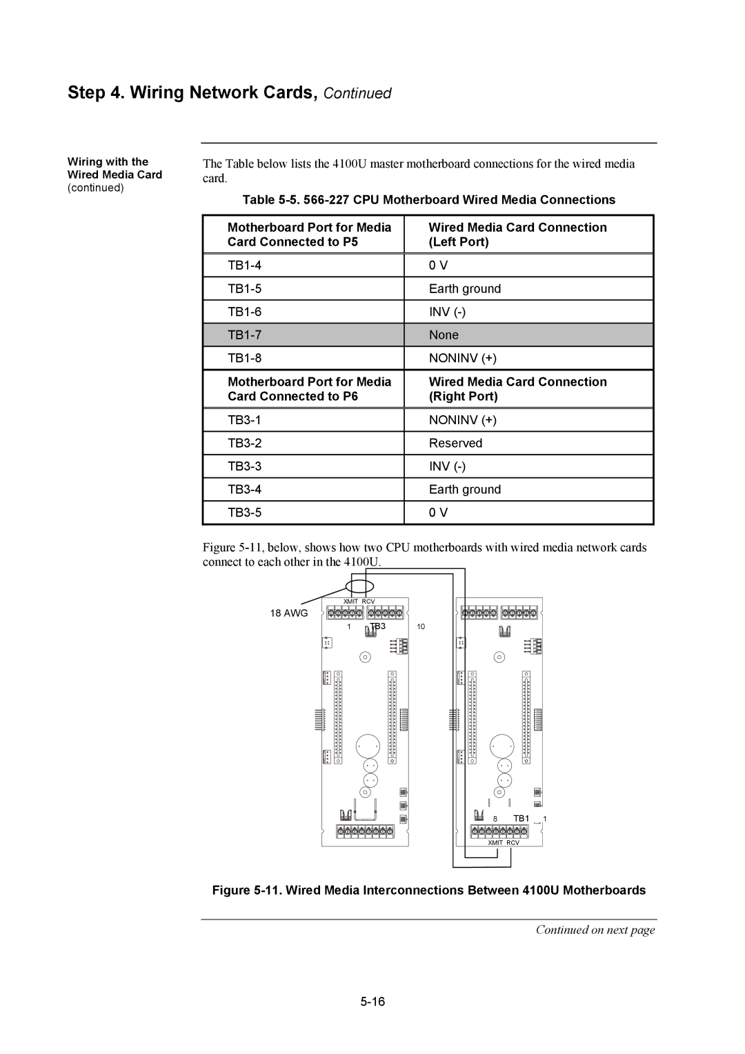 Tyco installation manual Wired Media Interconnections Between 4100U Motherboards 