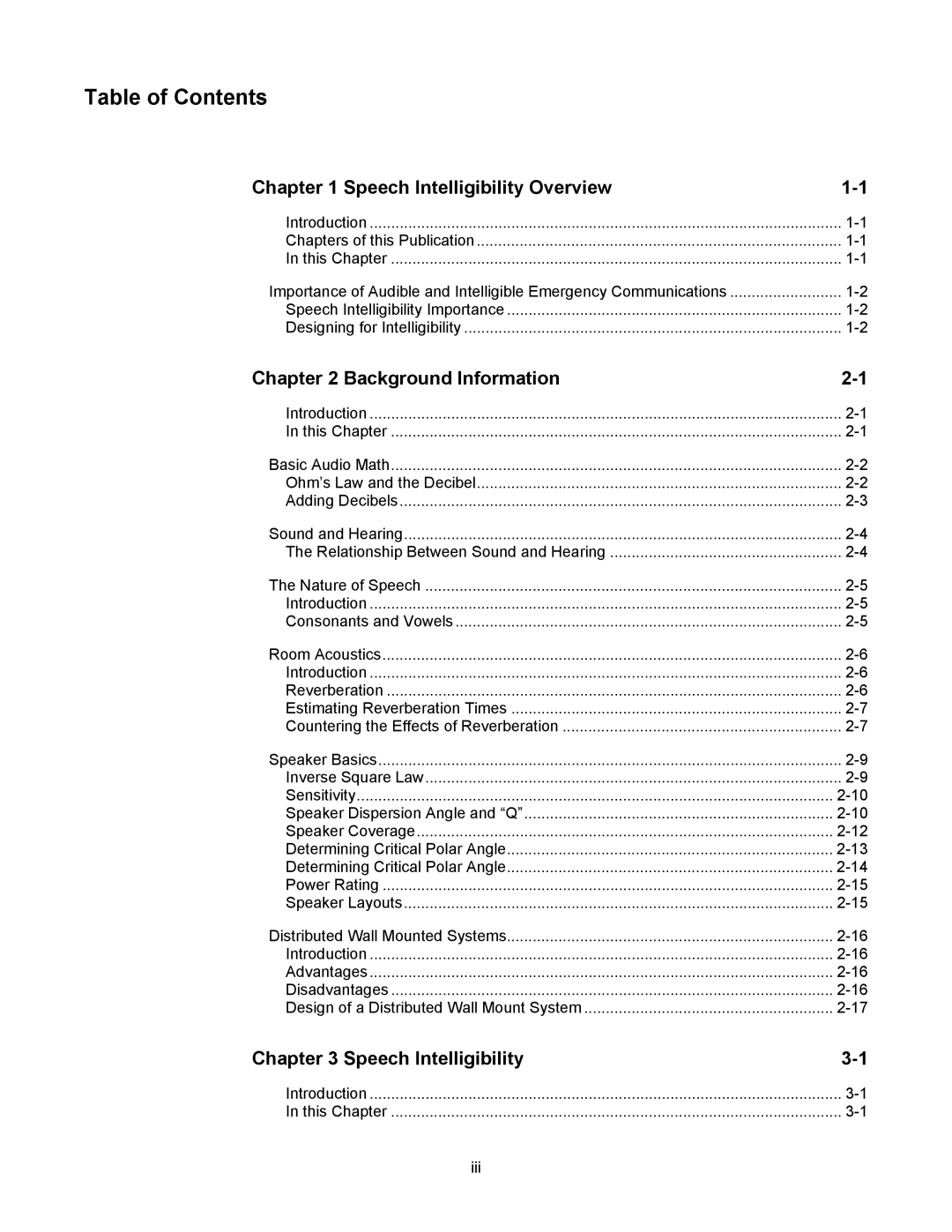 Tyco 579-769 specifications Table of Contents 