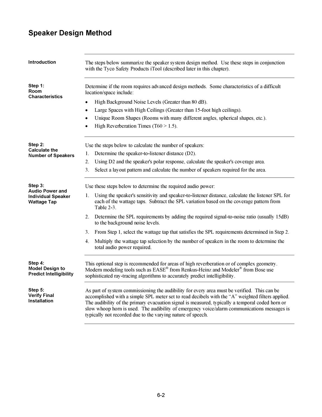 Tyco 579-769 specifications Speaker Design Method, Determine the speaker-to-listener distance D2 