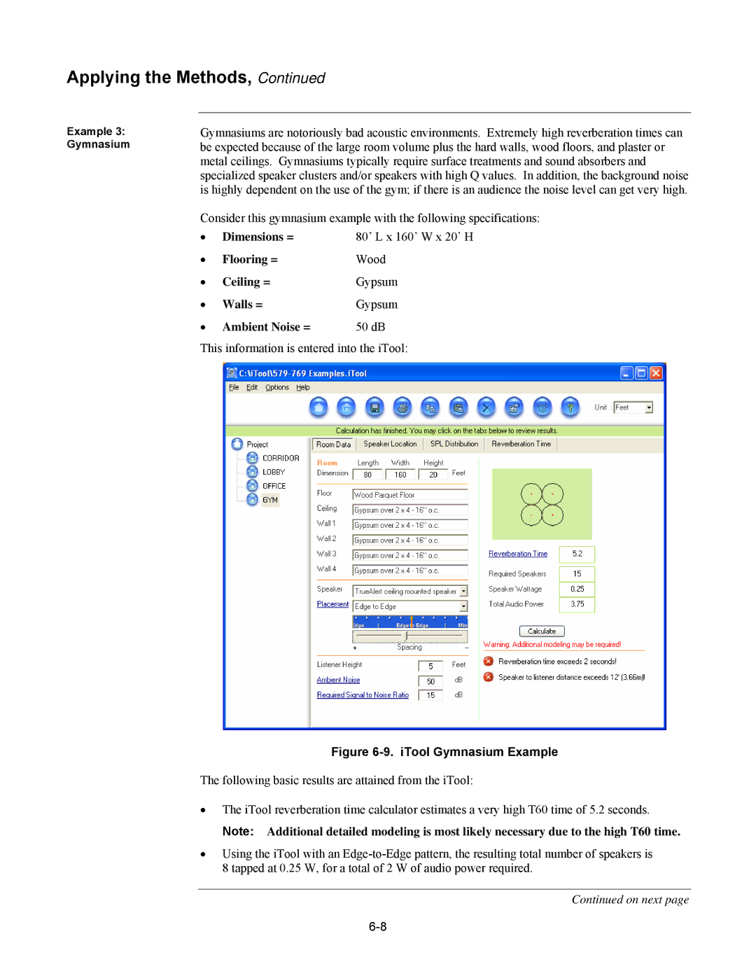 Tyco 579-769 specifications ITool Gymnasium Example 