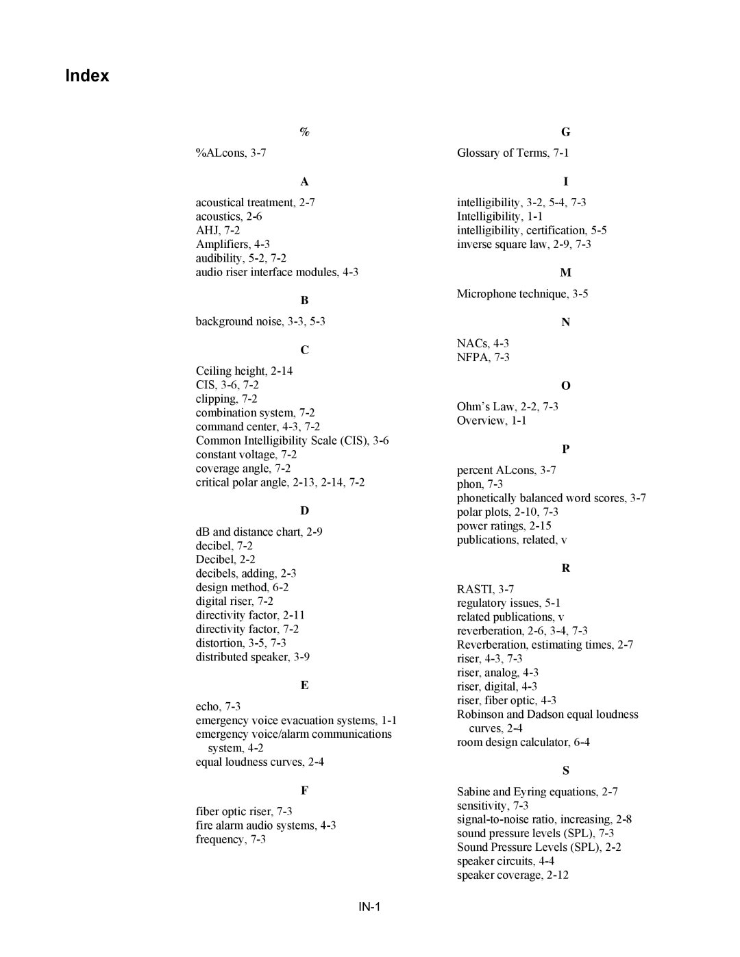 Tyco 579-769 specifications Index 