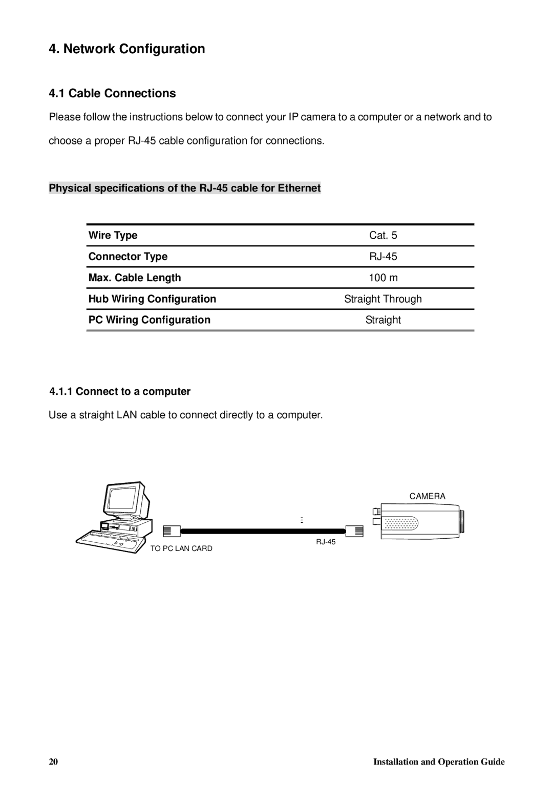 Tyco 8200-2646-00 B0 manual Cable Connections, PC Wiring Configuration, Connect to a computer 