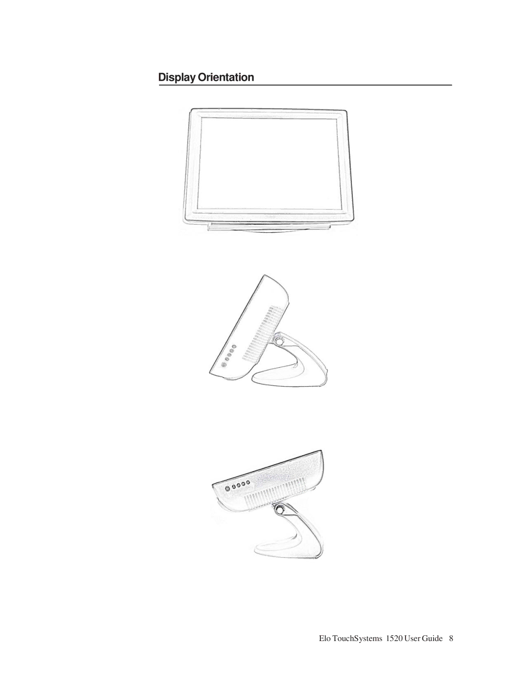 Tyco Electronics 1520 manual Display Orientation 