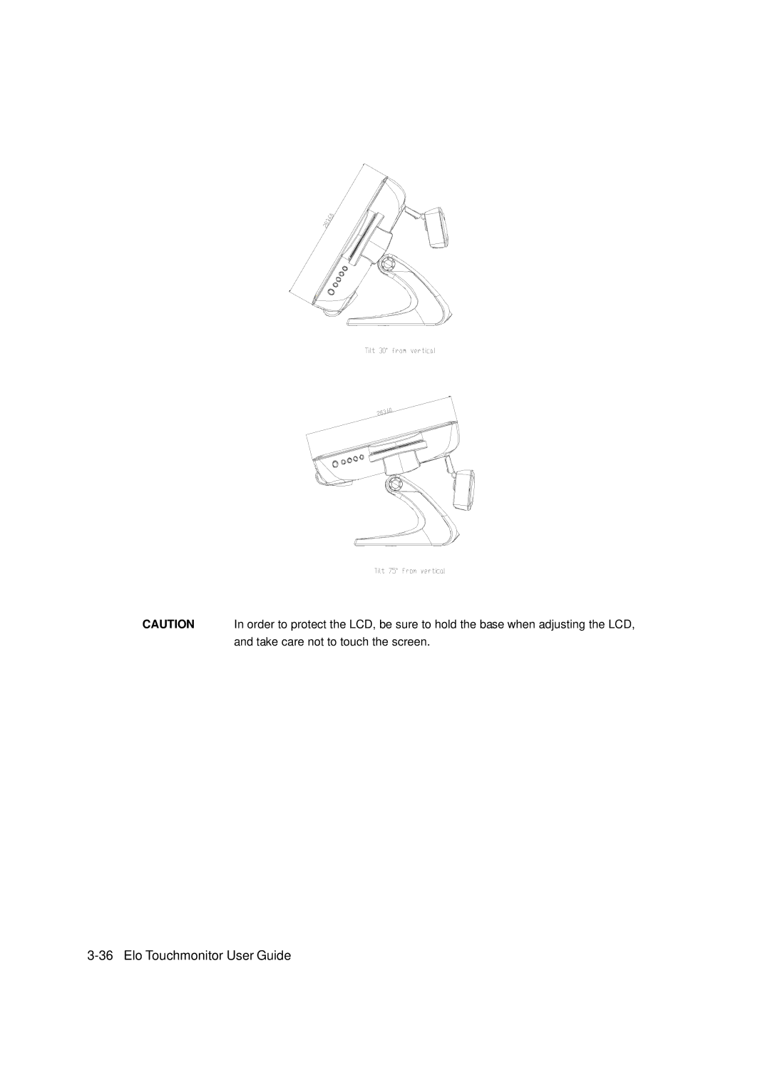 Tyco Electronics 1529L manual Take care not to touch the screen 