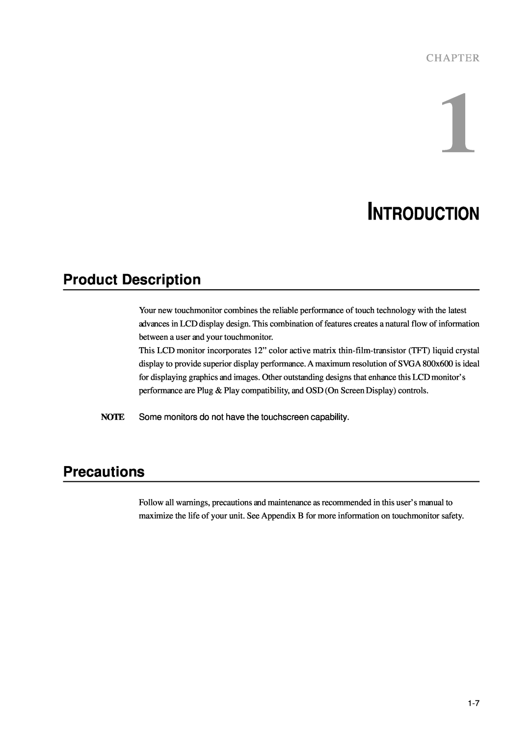 Tyco Electronics B1ET-1215L, ET1215L manual Introduction, Product Description, Precautions, Chapter 