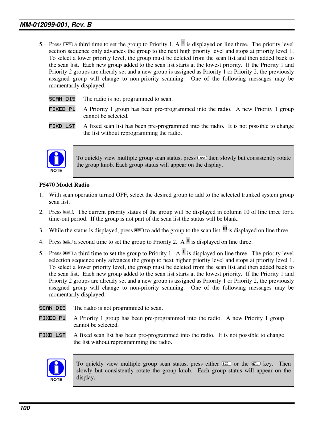 Tyco Electronics P5400 manual 100 