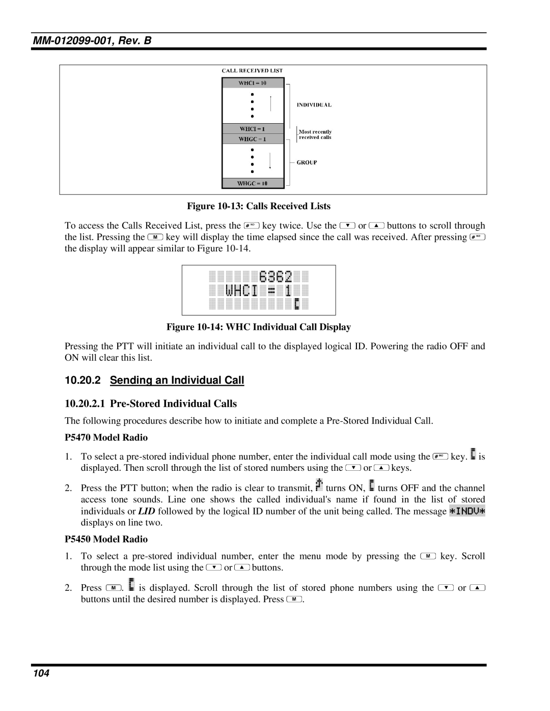 Tyco Electronics P5400 manual 104 