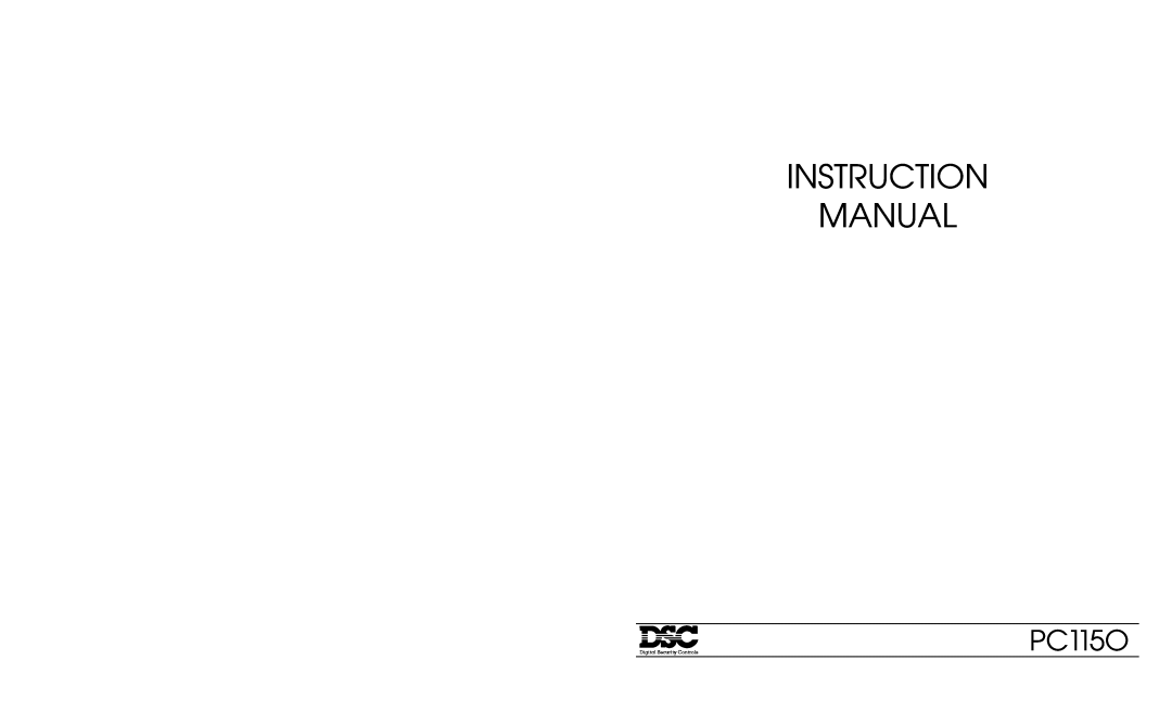 Tyco PC1150 instruction manual PC115O 