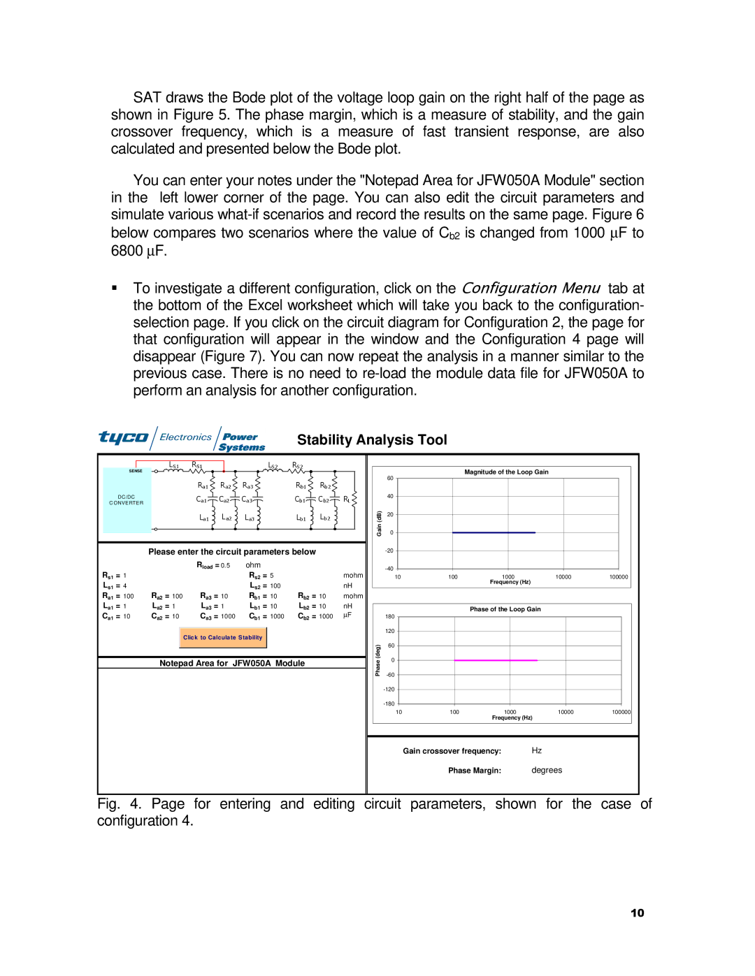 Tyco TX 75149 manual Stability Analysis Tool 