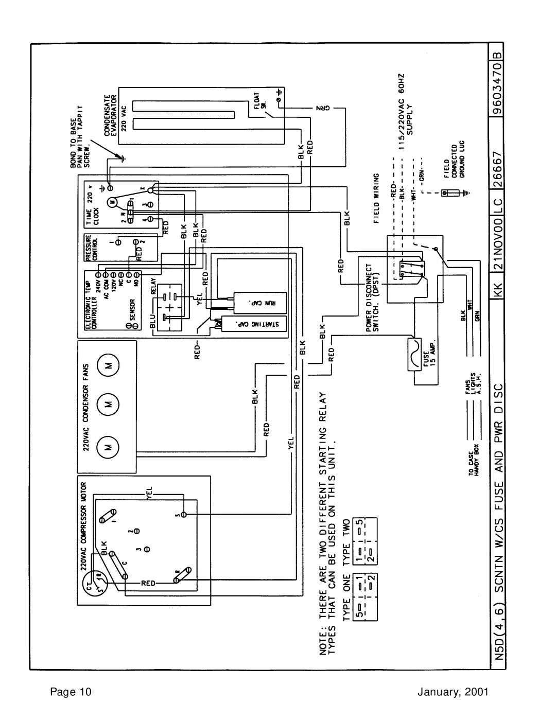 Tyler Refrigeration N5DH, N5DL, N5DSC service manual January 