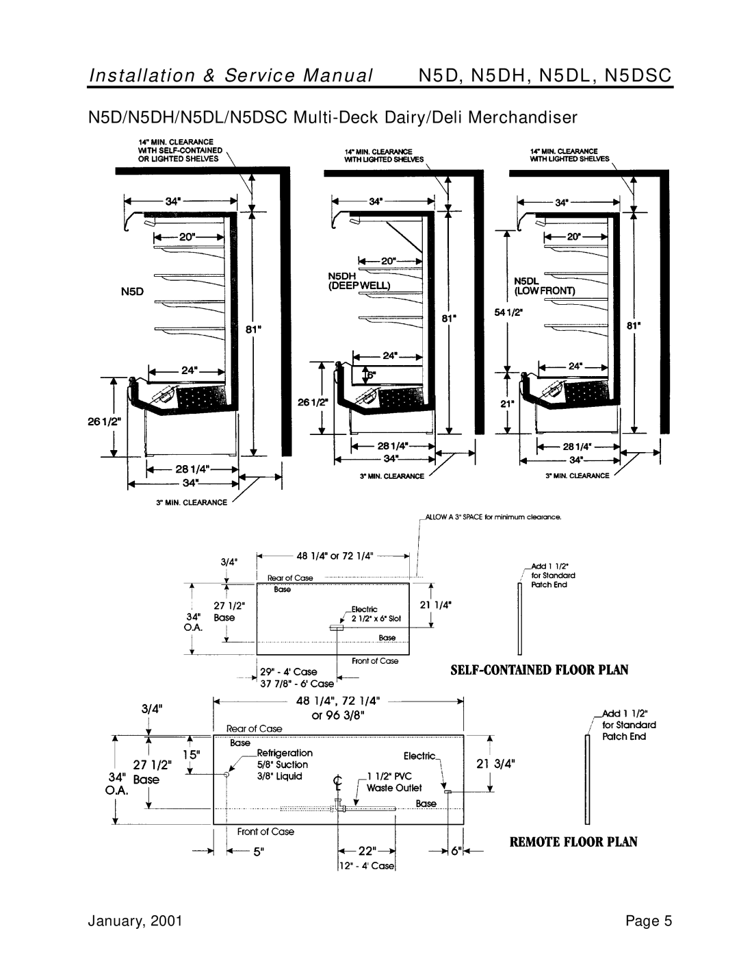 Tyler Refrigeration service manual N5D, N5DH, N5DL, N5DSC 