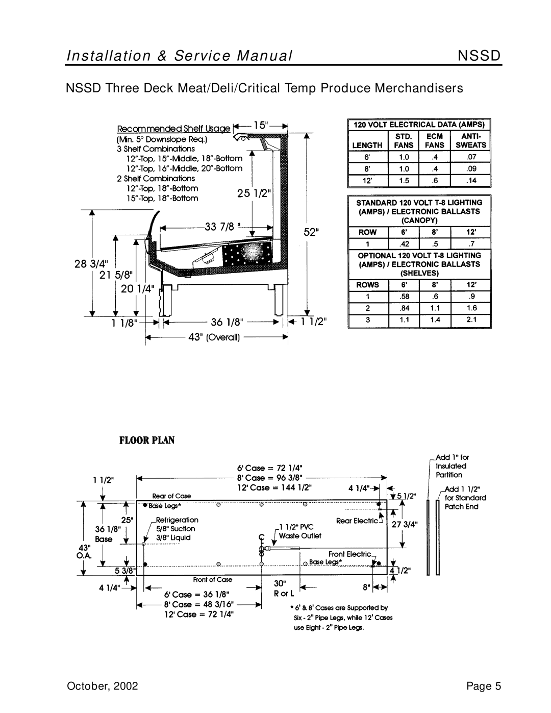 Tyler Refrigeration NSSD service manual Nssd 