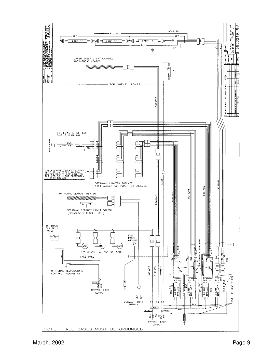 Tyler Refrigeration NSSD service manual March 