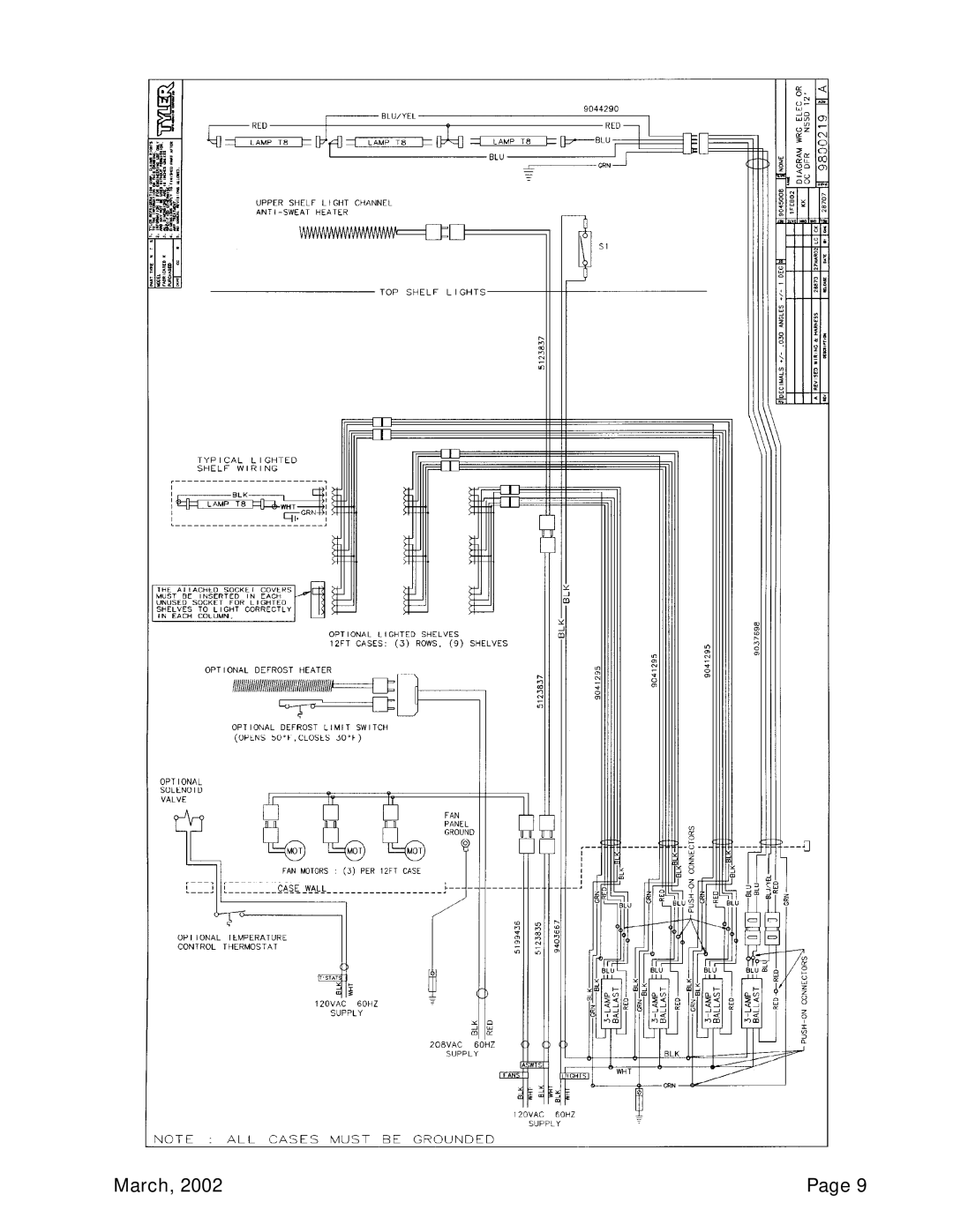 Tyler Refrigeration NSSD service manual March, Page 
