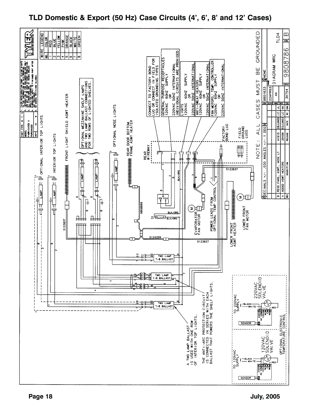 Tyler Refrigeration TLF, TLD, TLM service manual July 