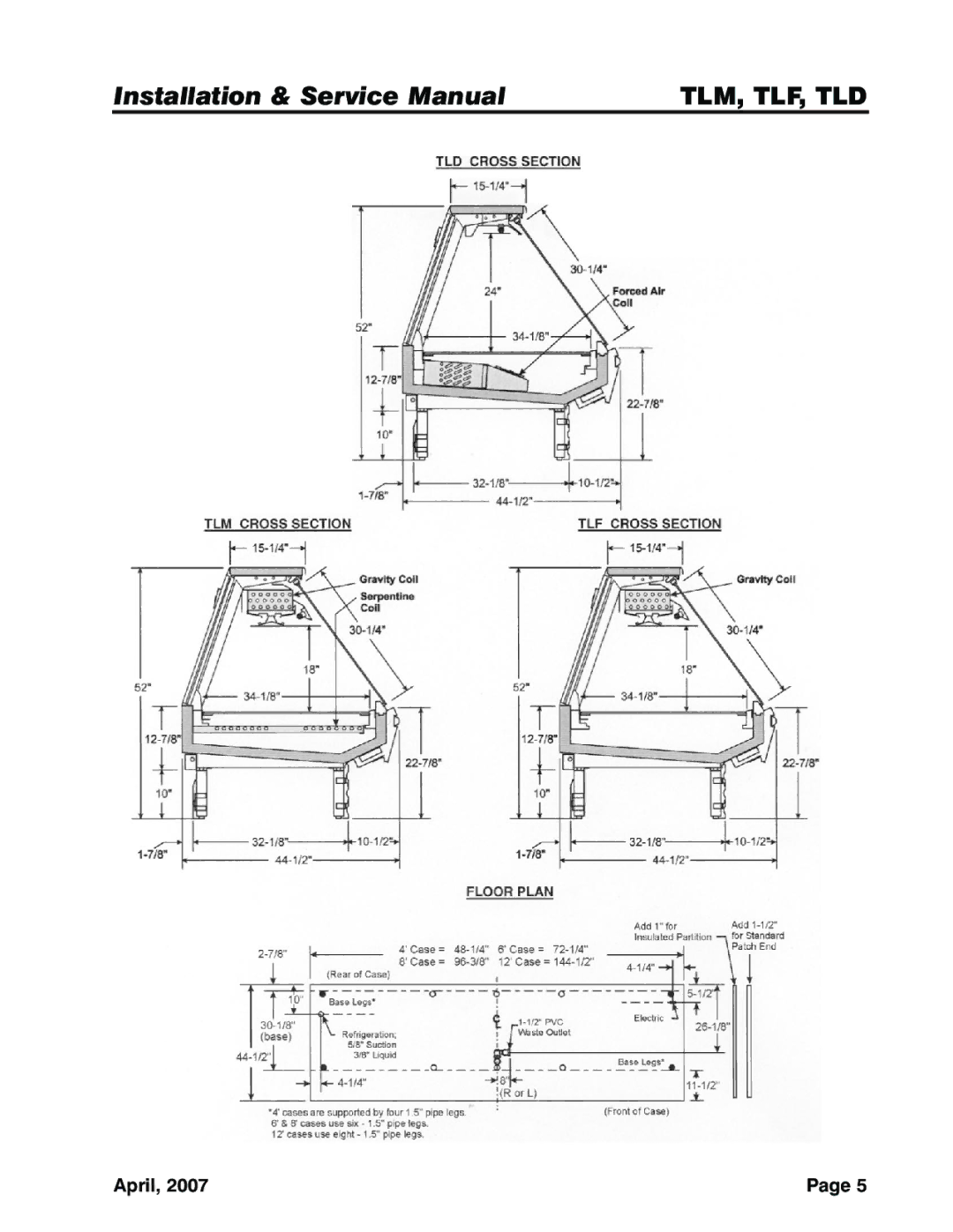 Tyler Refrigeration TLM, TLF, TLD service manual Tlm, Tlf, Tld 