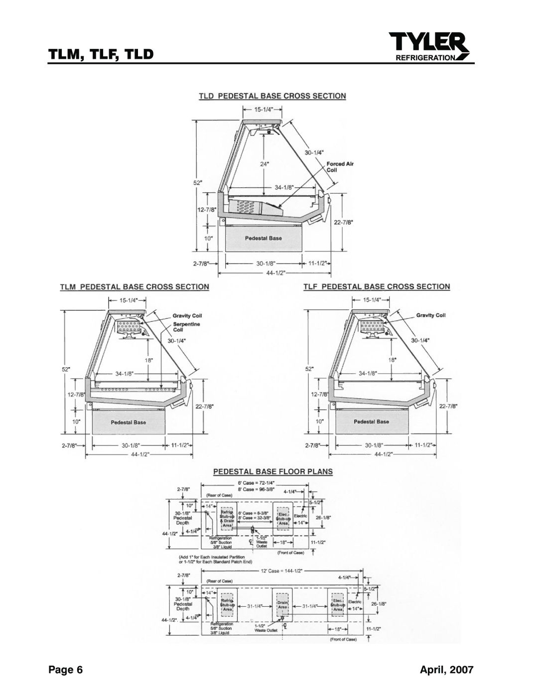 Tyler Refrigeration TLF, TLD, TLM service manual Tlm, Tlf, Tld 