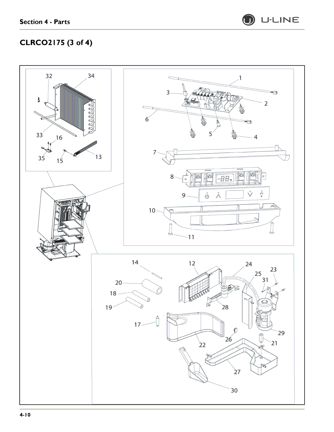 U-Line 2275DWRWS, 2175WCOL, 2275DWRWOL, CO2175F, CO2175/CO2275DWR, CLR2160, 2175RF, 2175BEV, 2115WCOL, 2115R CLRCO2175 3 