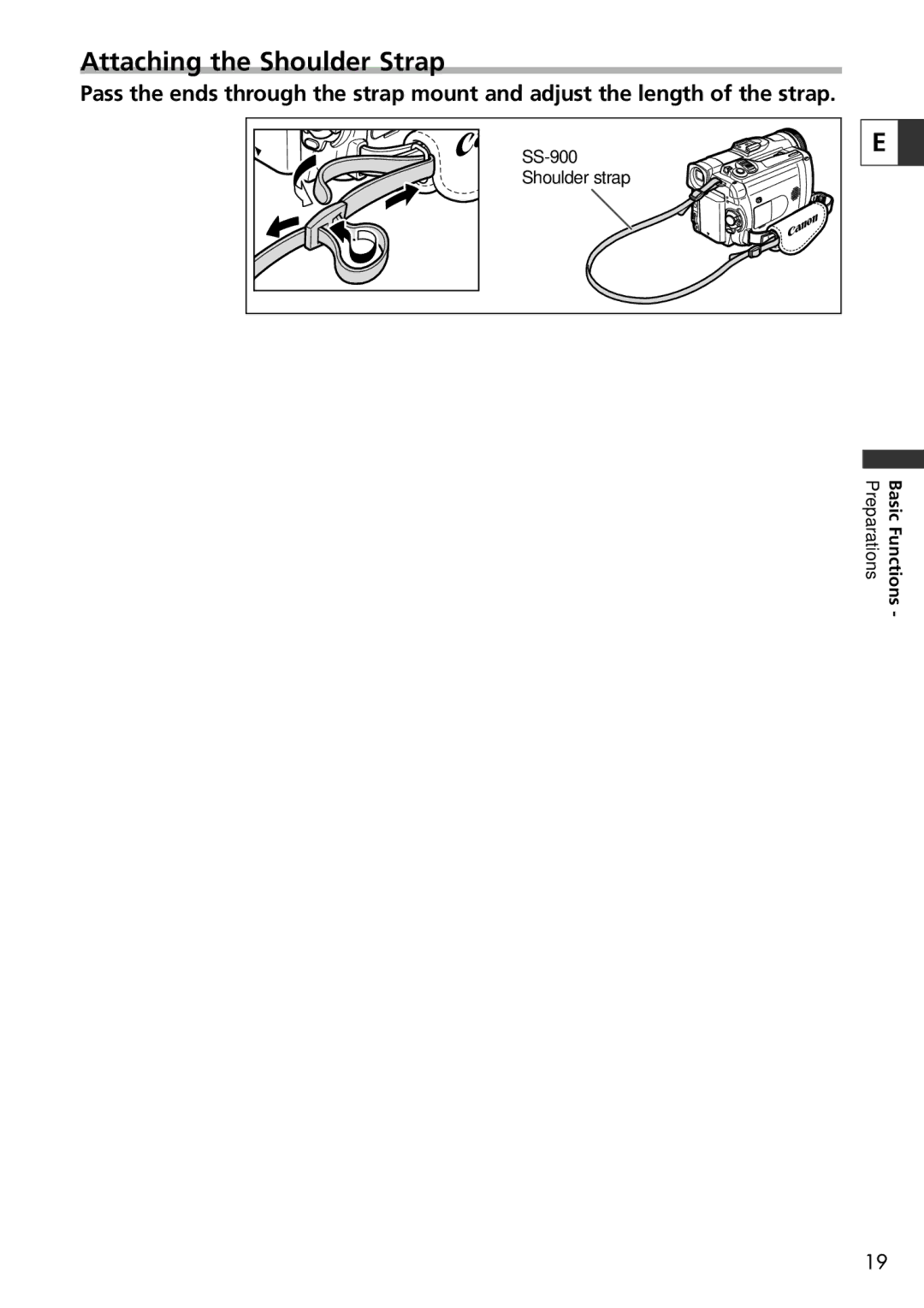 U-Line 30, 40 instruction manual Attaching the Shoulder Strap 