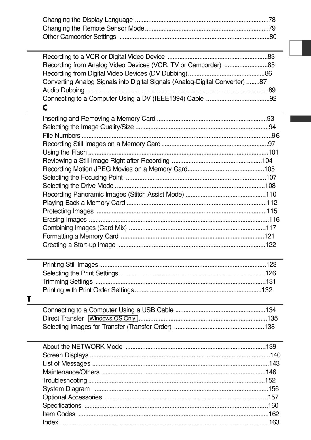 U-Line 30, 40 instruction manual Editing, Using a Memory Card, Direct Printing, Transferring Images, Additional Information 