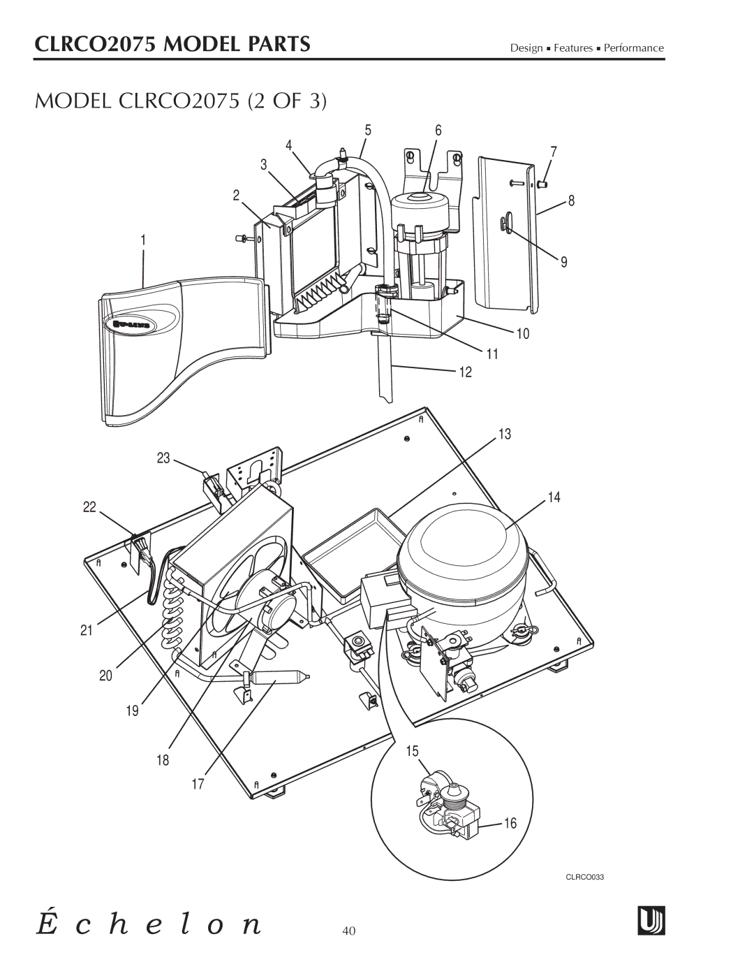 U-Line manual Model CLRCO2075 2 