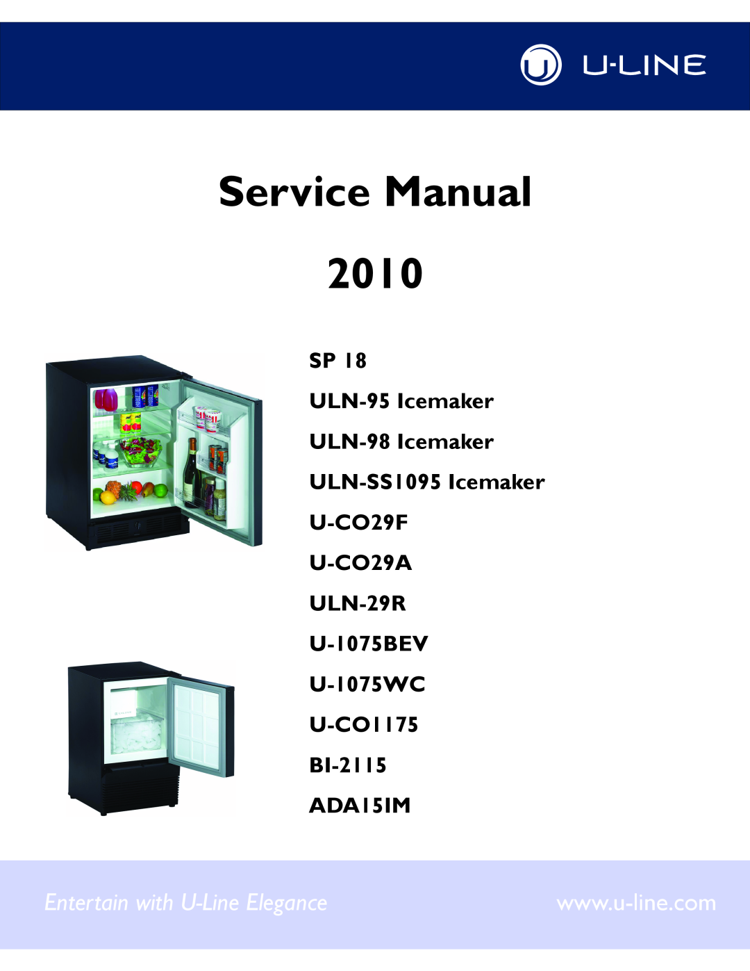 U-Line manual Quick Reference Guide, ADA15IM 15” Crescent Ice Maker ADA Series, Features & Benefits, Model Details 