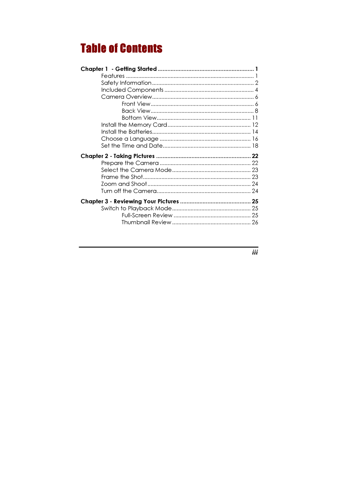 Ulead 020810 manual Table of Contents 