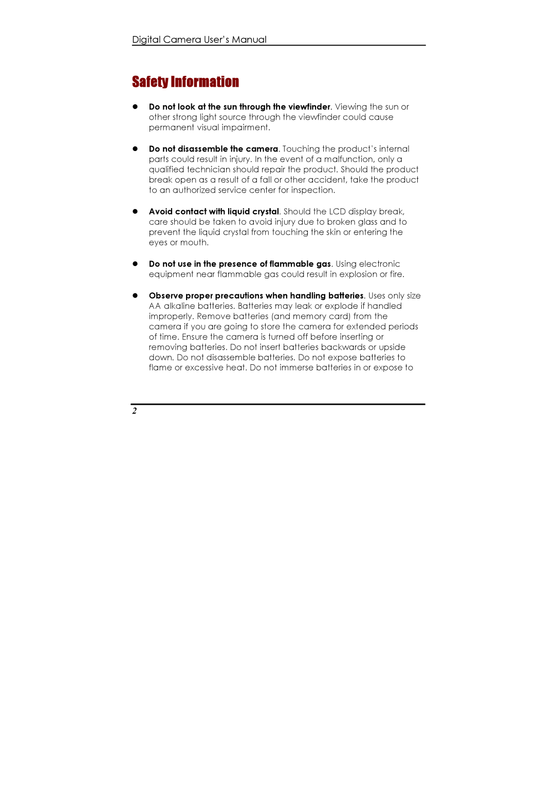 Ulead 020810 manual Safety Information 