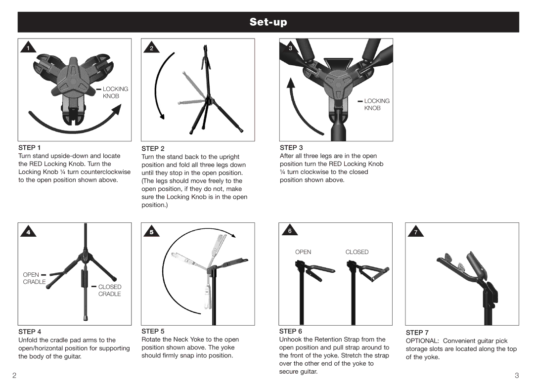 Ultimate Support Systems GS-200 warranty Set-up, Step 