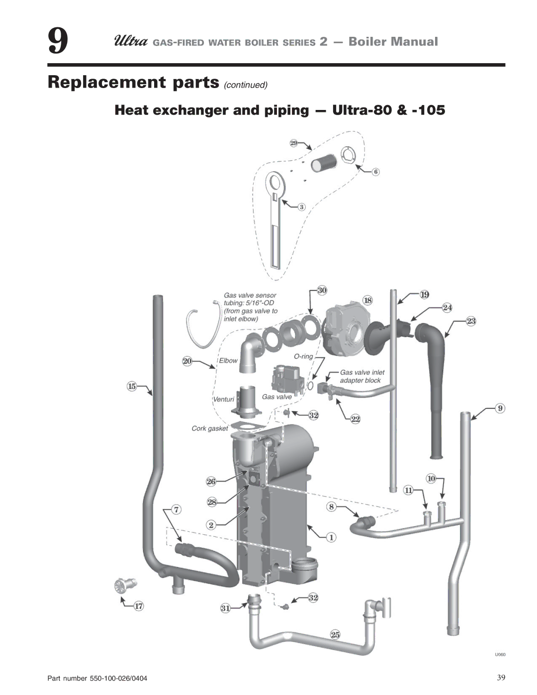 Ultra electronic 155, 105, 80, 230 & -310 manual Replacement parts 