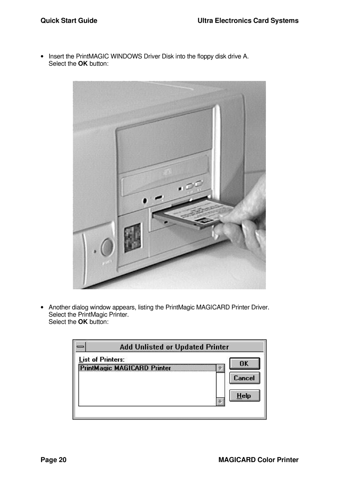 Ultra electronic 300plus quick start Quick Start Guide Ultra Electronics Card Systems 