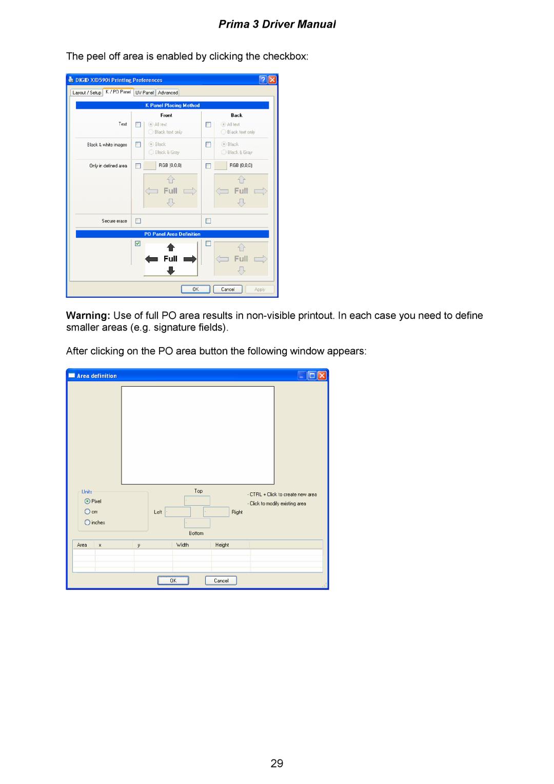 Ultra electronic XID570ie, XID590ie, XID580ie manual Prima 3 Driver Manual 