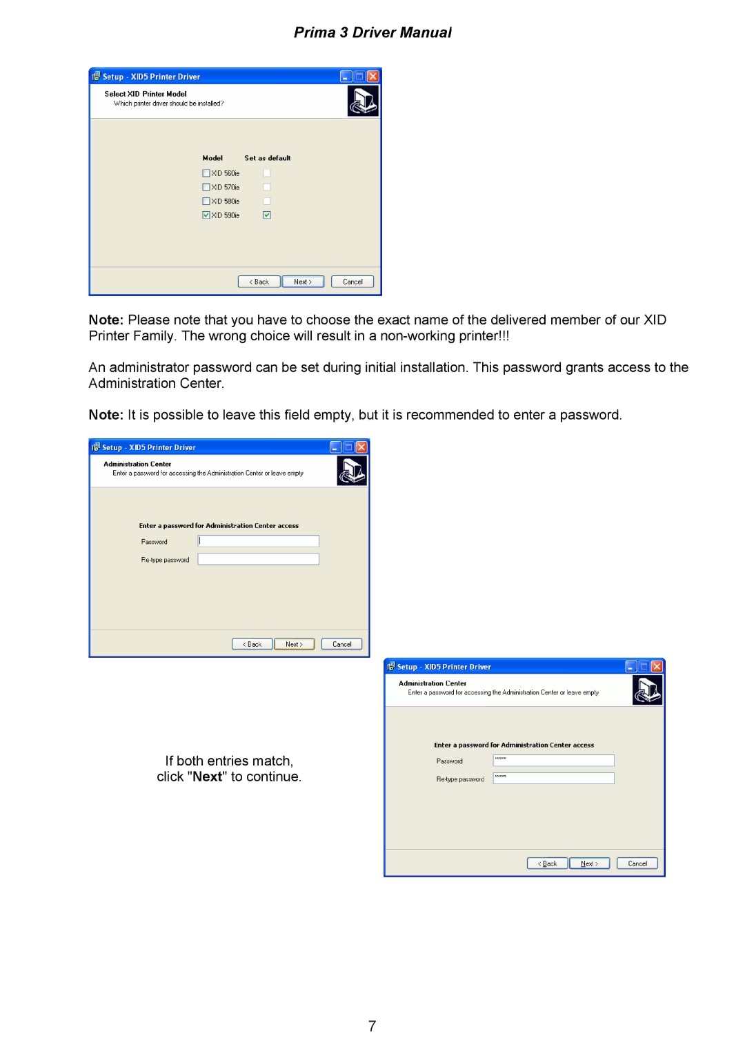 Ultra electronic XID580ie, XID590ie, XID570ie manual Prima 3 Driver Manual 