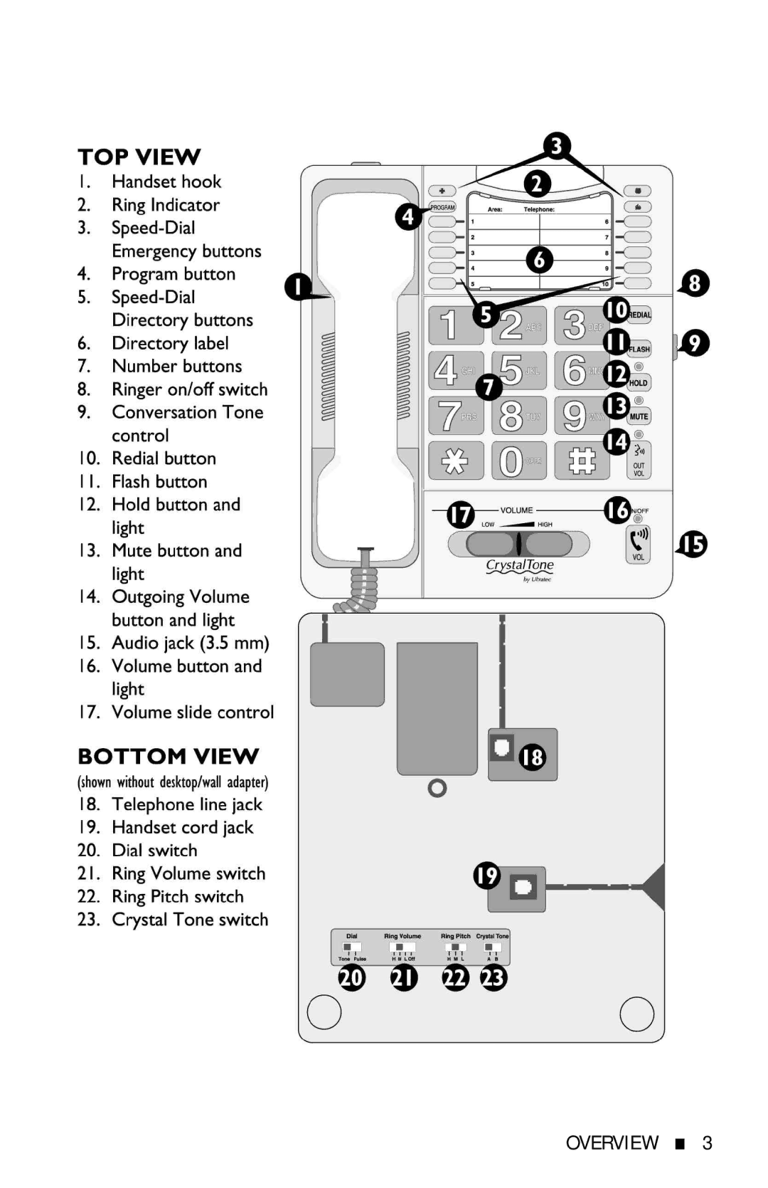 Ultratec 305-009901 manual Overview 