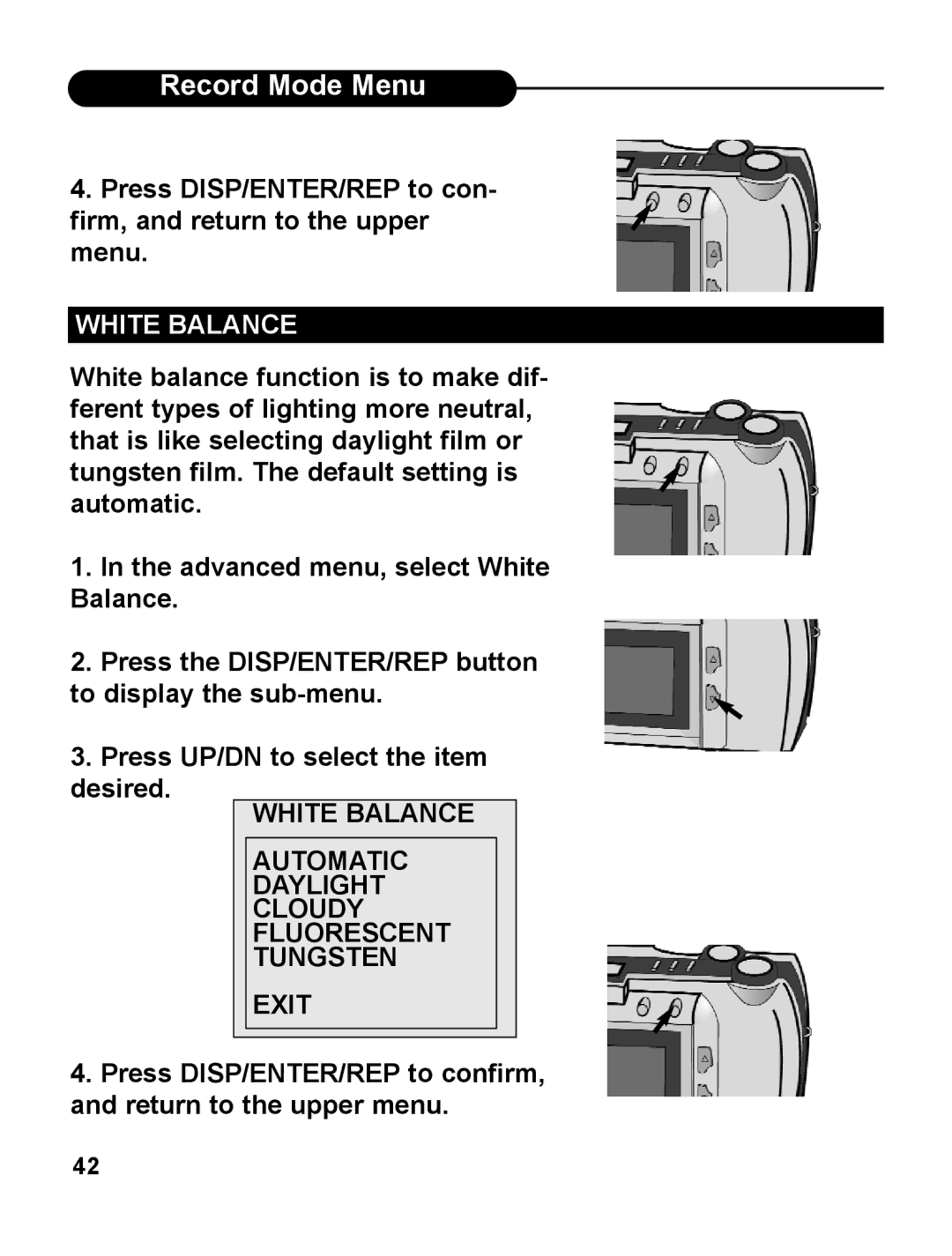 UMAX Technologies 540 user manual White Balance 