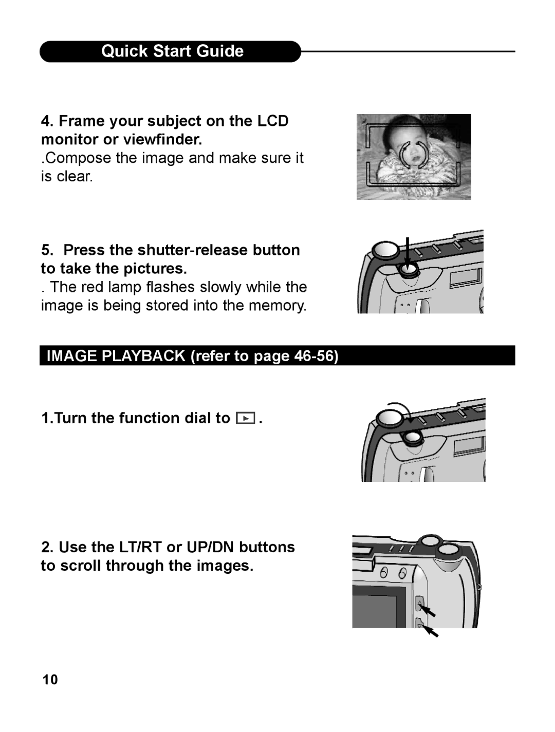 UMAX Technologies 540 user manual Frame your subject on the LCD monitor or viewfinder 