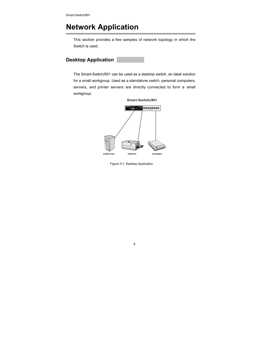 UNICOM Electric FEP-30109T-T, FEP-30109T-C-SM specifications Network Application, Desktop Application 