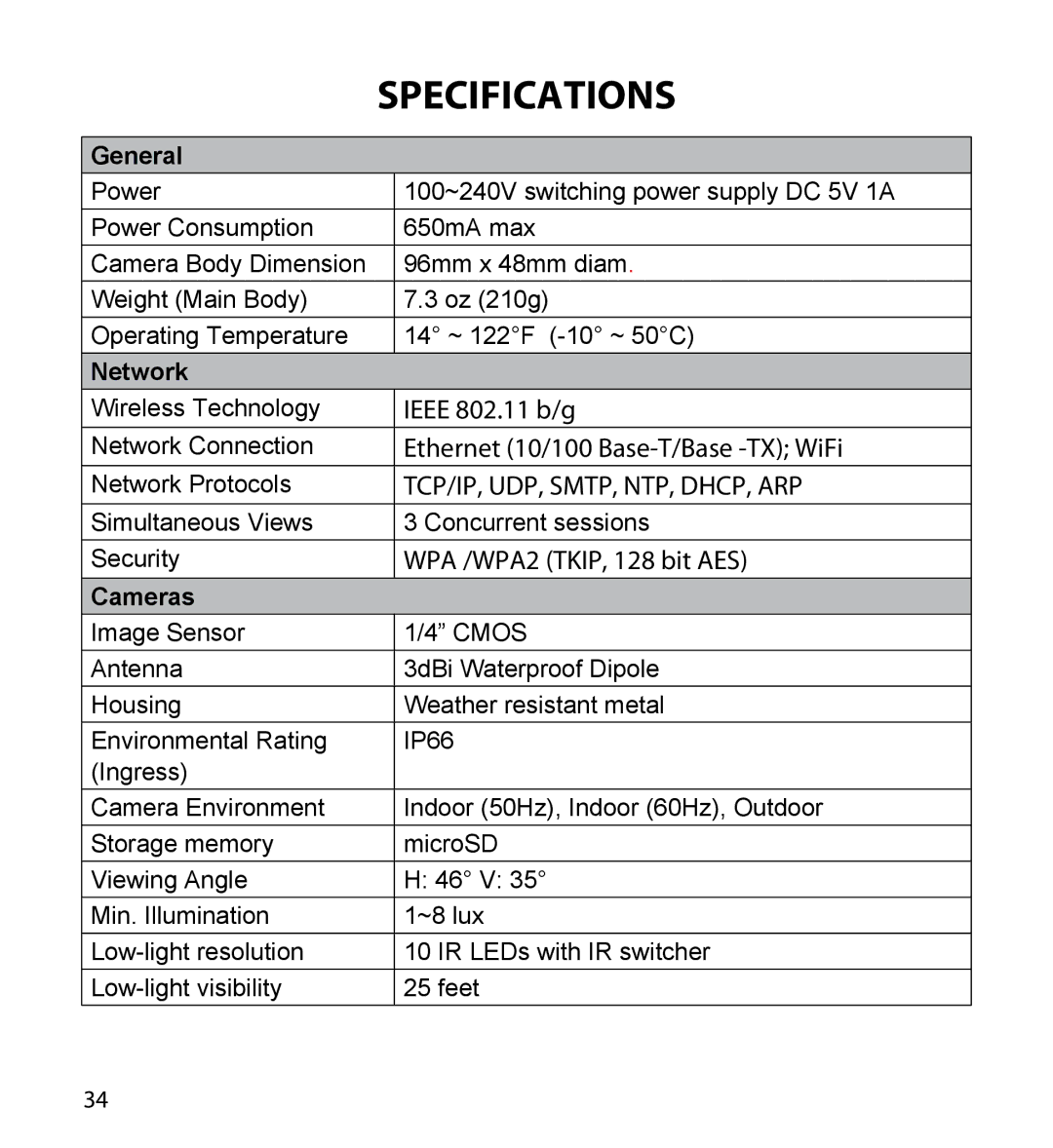 Uniden 23 user manual Specifications, General 