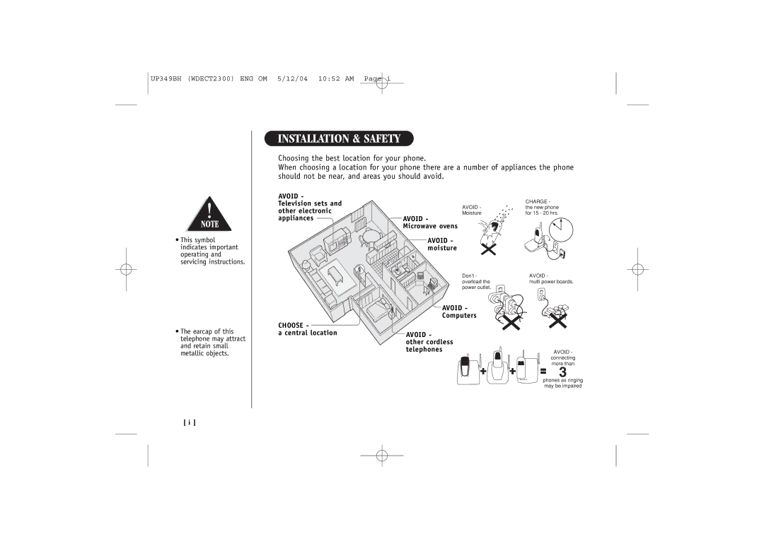 Uniden 2300 quick start Installation & Safety 