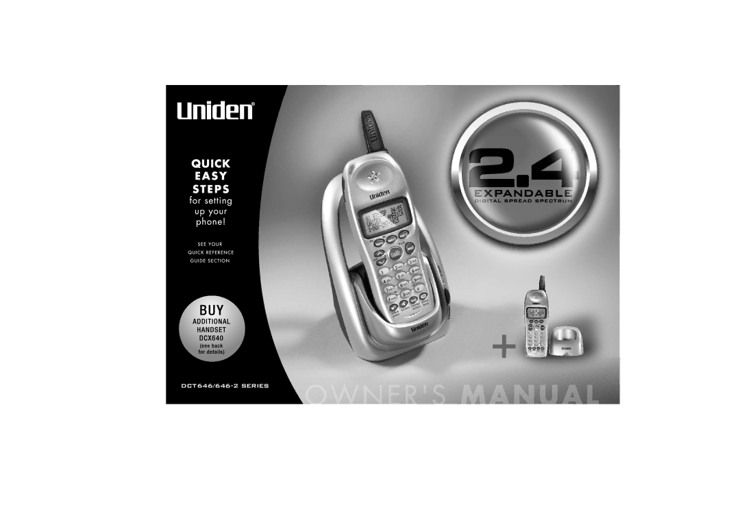 Uniden 2.4 manual 