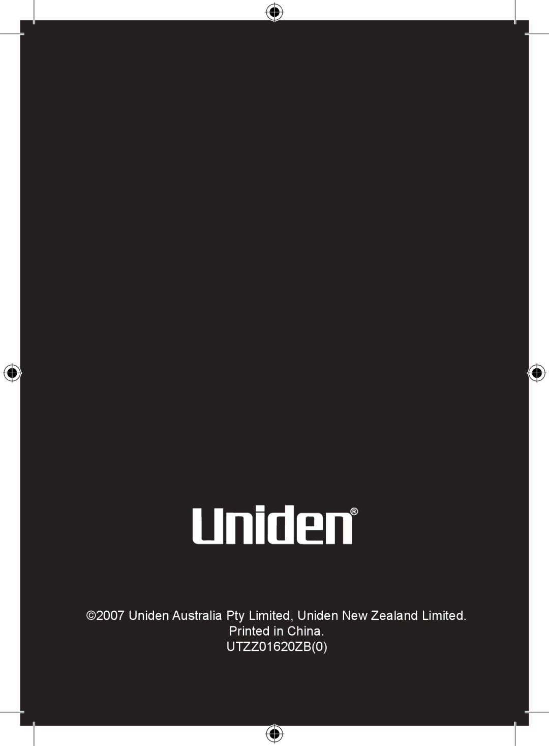 Uniden 250 owner manual 