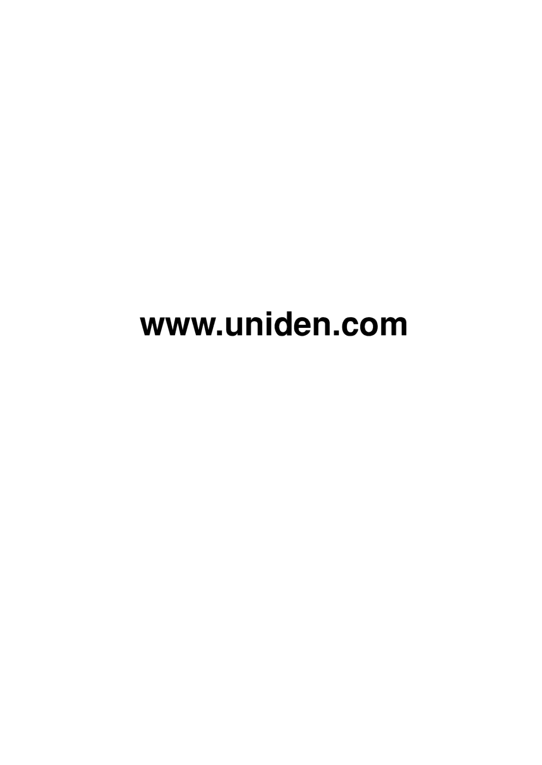 Uniden 250 manual 