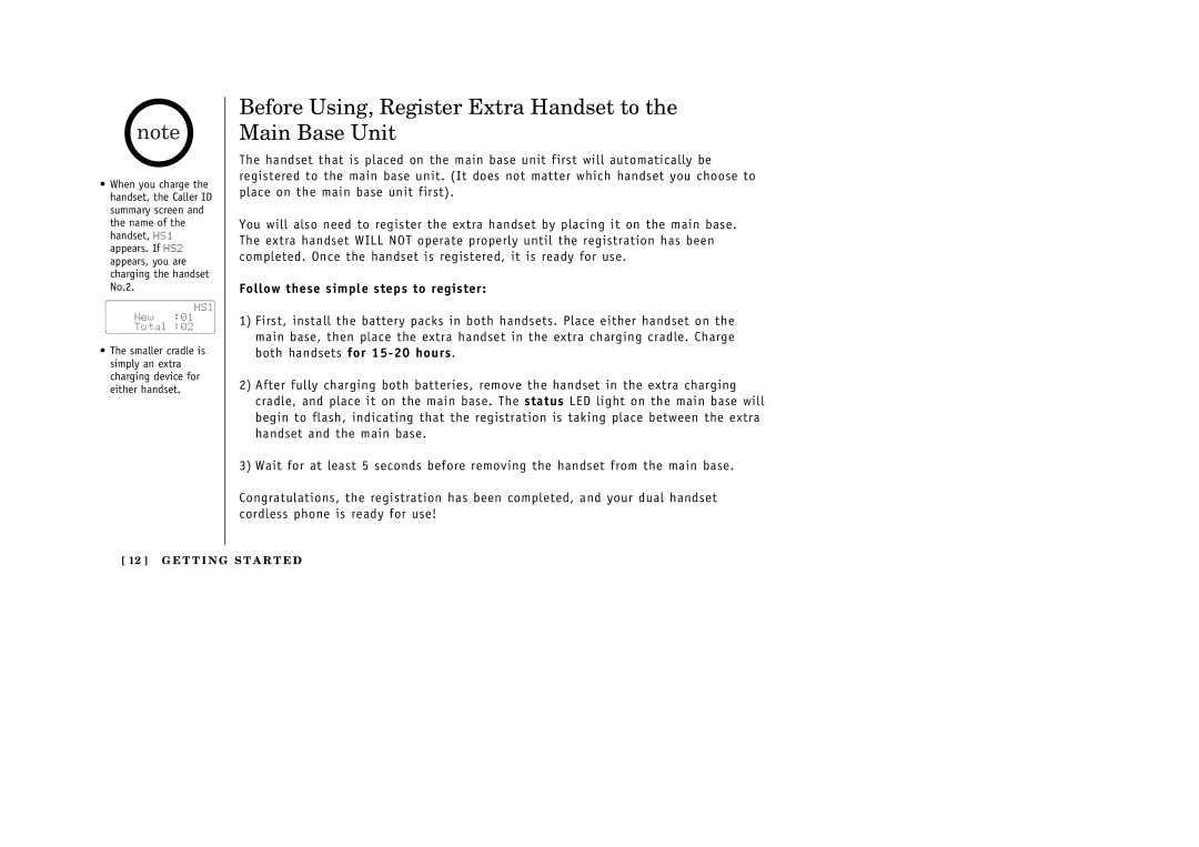 Uniden 388-2 manual Before Using, Register Extra Handset to the Main Base Unit, Follow these simple steps to register 