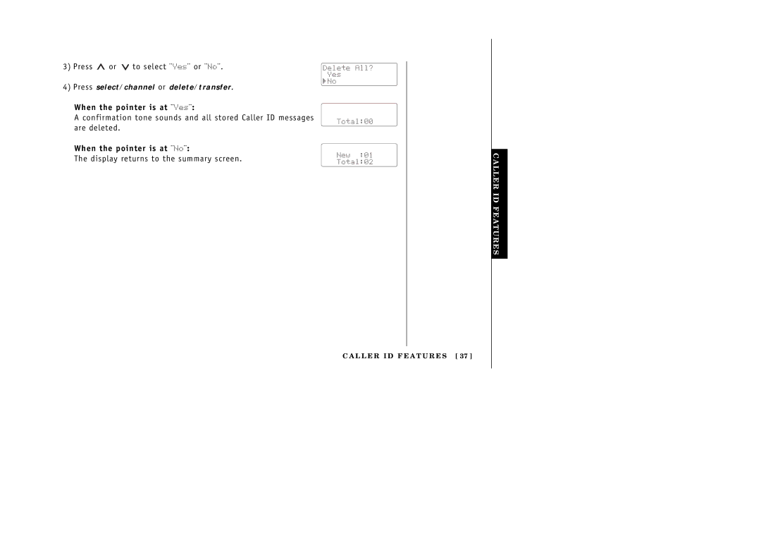 Uniden 388-2 manual Display returns to the summary screen 