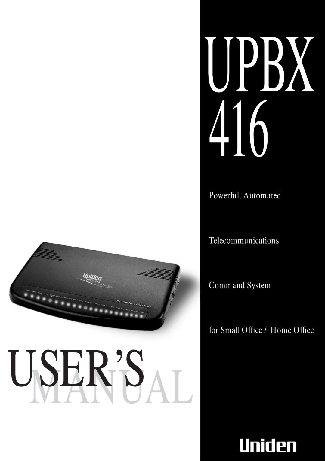 Uniden 416 manual User’S 