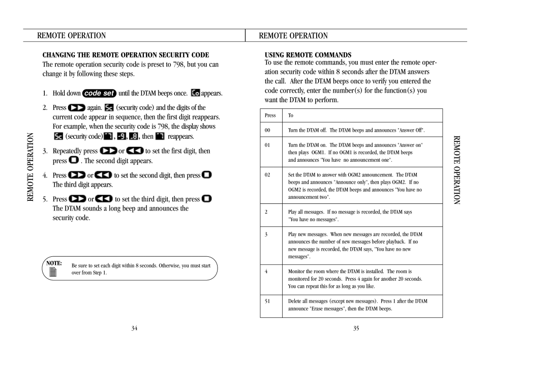 Uniden 7100A manual Remote Operation, Using Remote Commands 