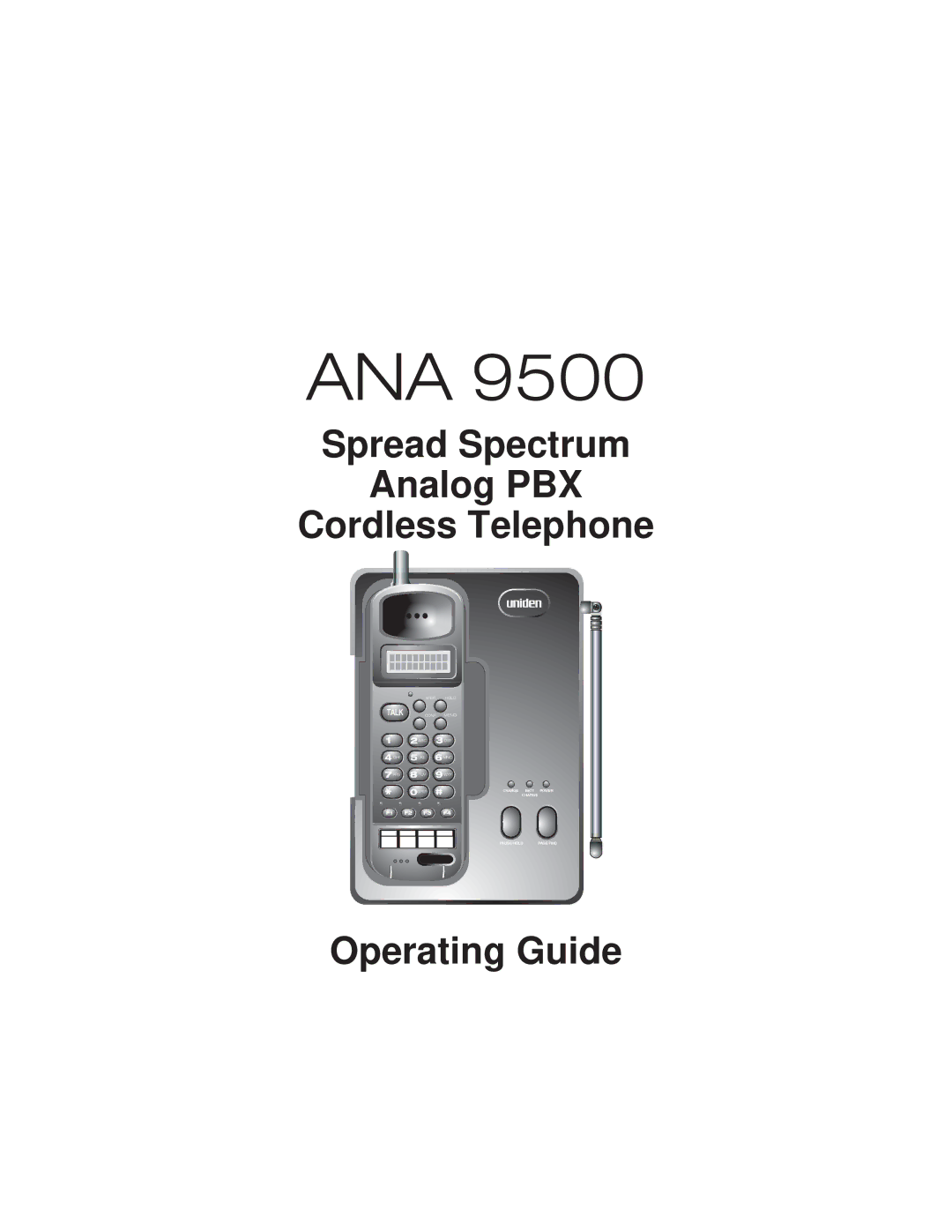 Uniden ANA 9500 manual Ana 