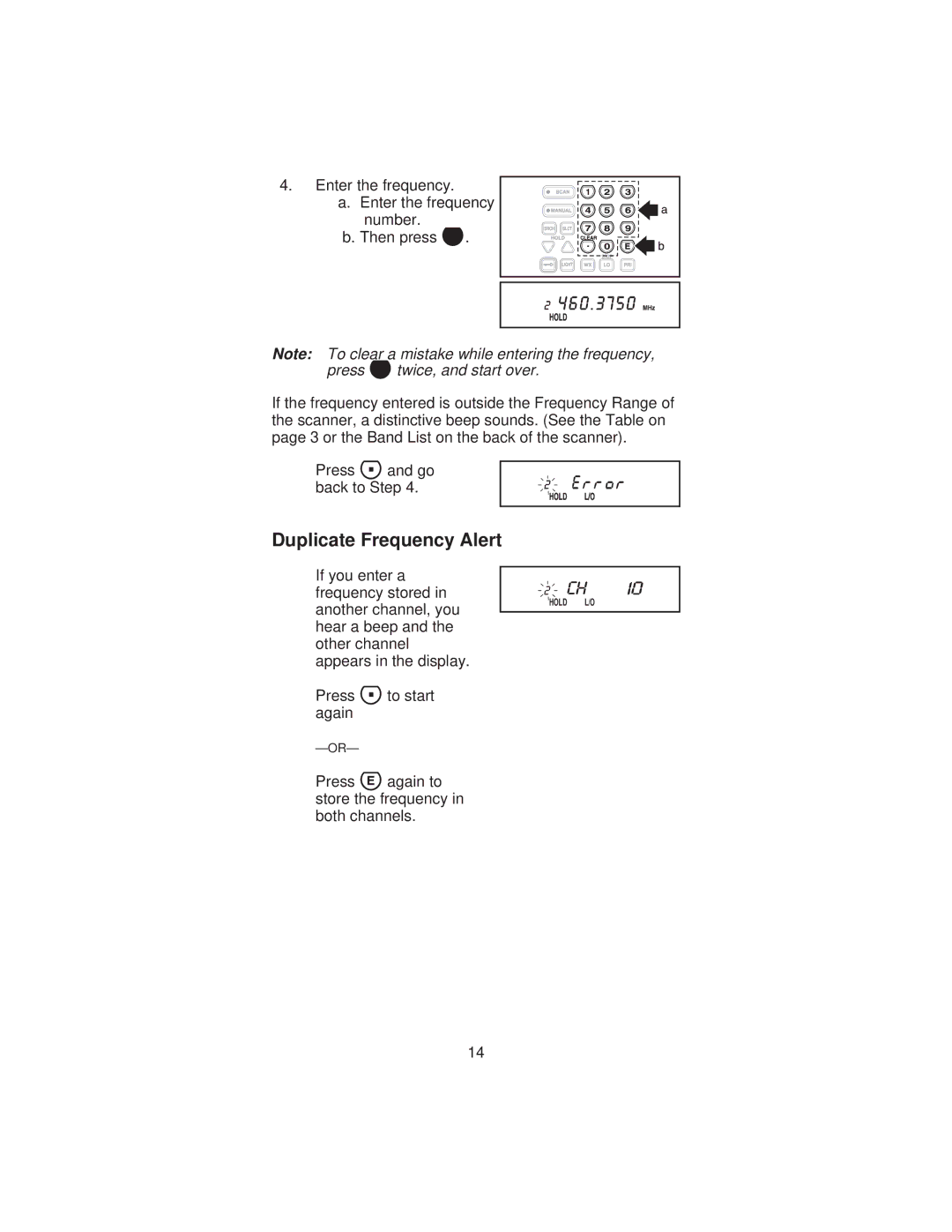 Uniden BC 235XLT specifications Duplicate Frequency Alert 