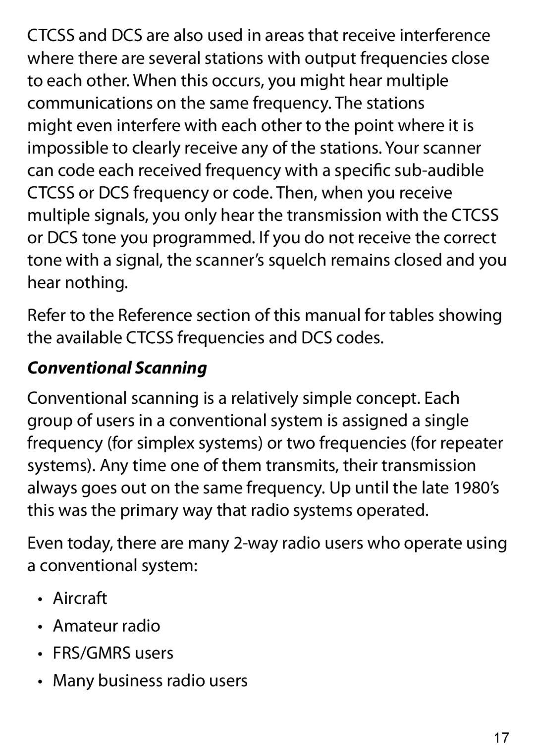 Uniden BC125AT owner manual Conventional Scanning 